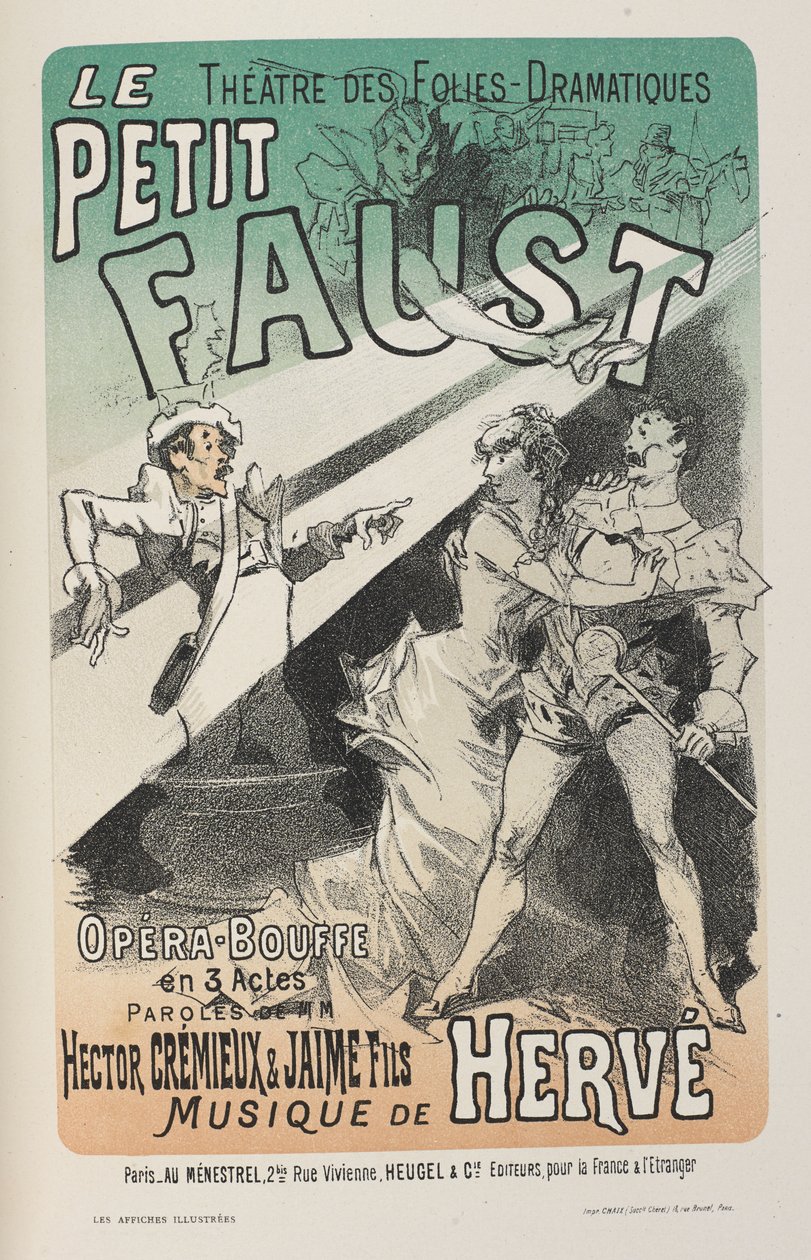 Plakat til Le Petit Faust, fra 