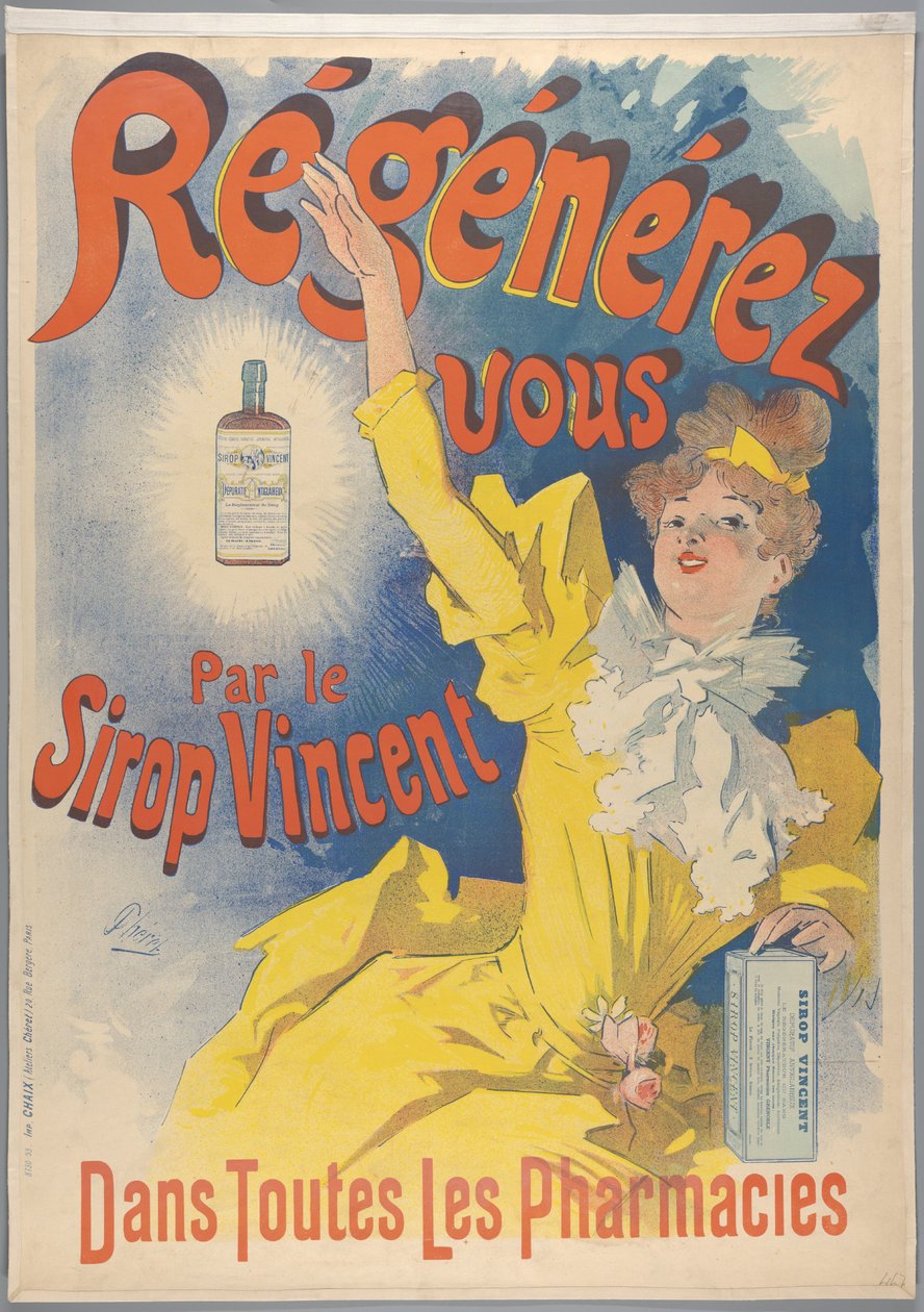 Sirop Vincent, 1893 af Jules Cheret