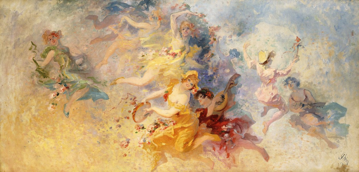 Forår, 1900 af Jules Cheret