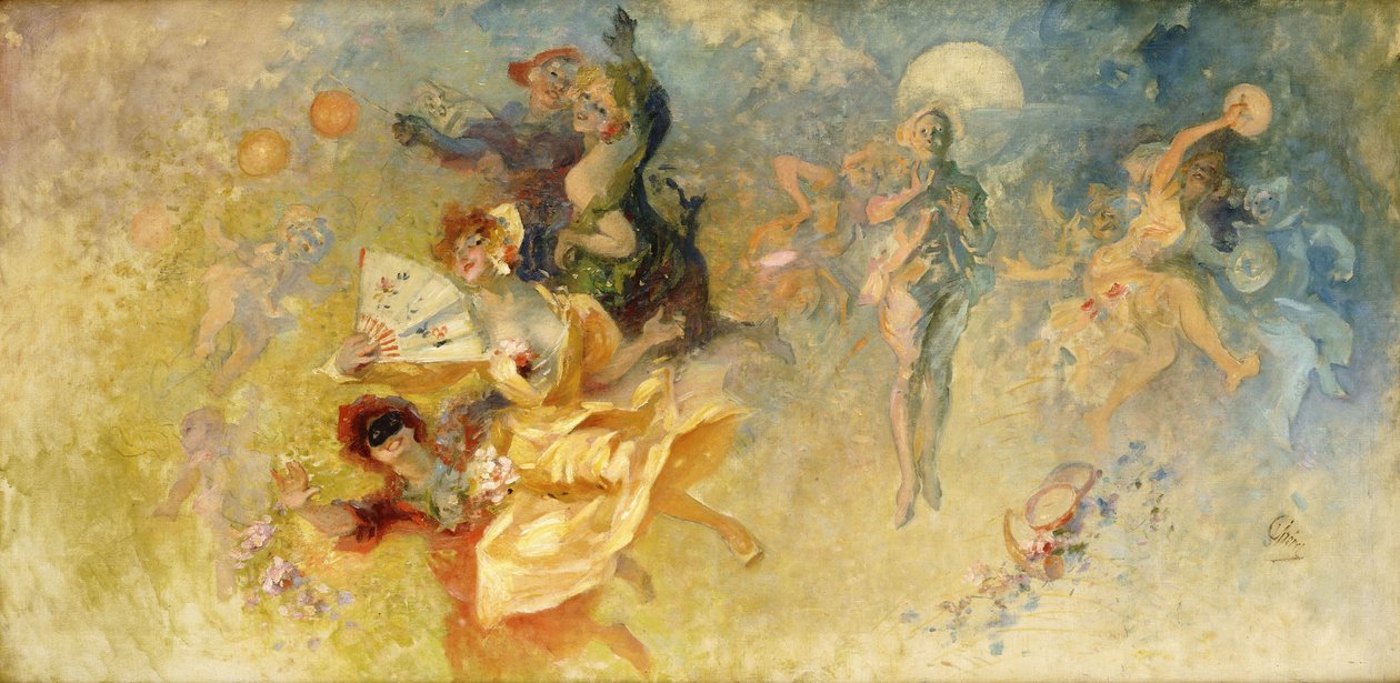 Maskebal, af Jules Cheret