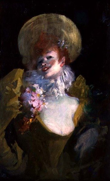 The Star, ca. 1895 (olie på panel) af Jules Cheret