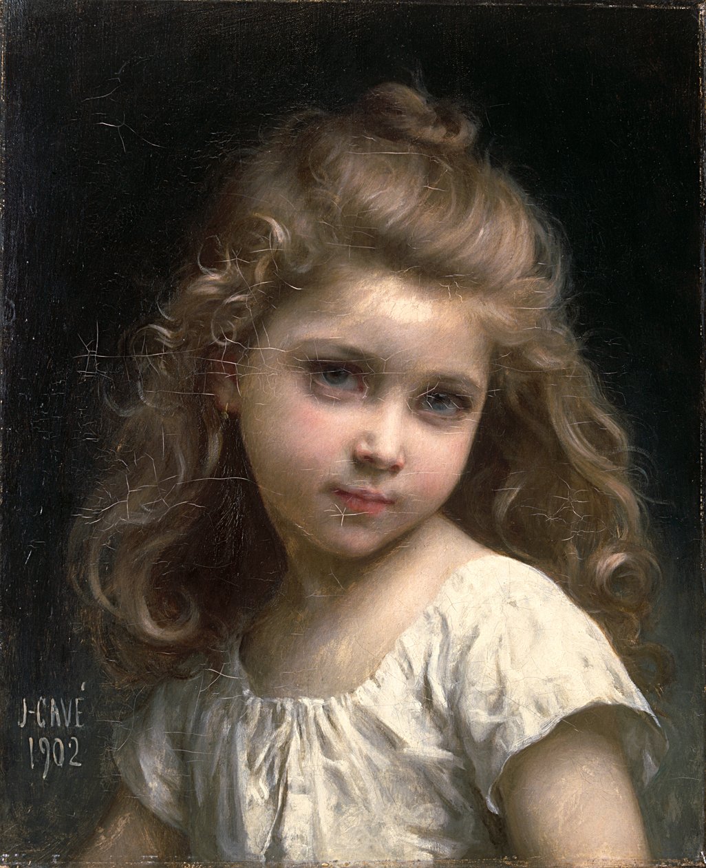 Portræt af en ung pige, 1902 af Jules Cyrille Cave