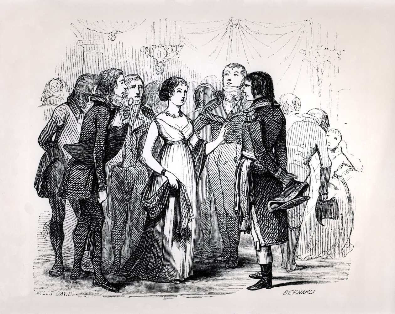 Madame de Stael (1766-1817) udspørger Napoleon Bonaparte (1769-1821) om de bedste kvinder, fra 
