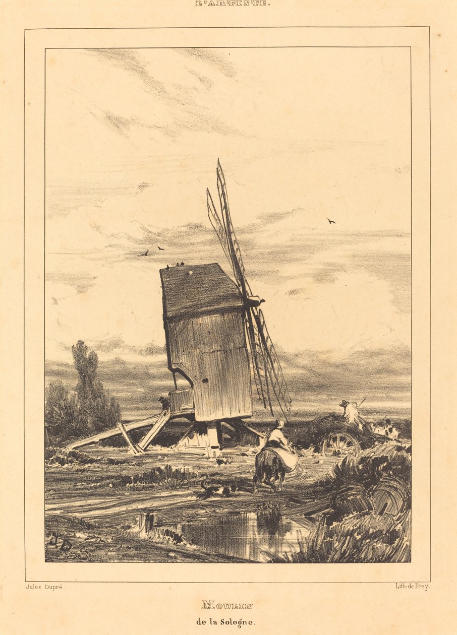 Solognes mølle af Jules Dupré