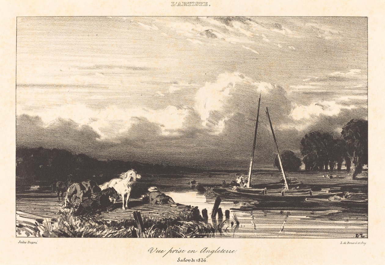 Udsigt i England af Jules Dupré