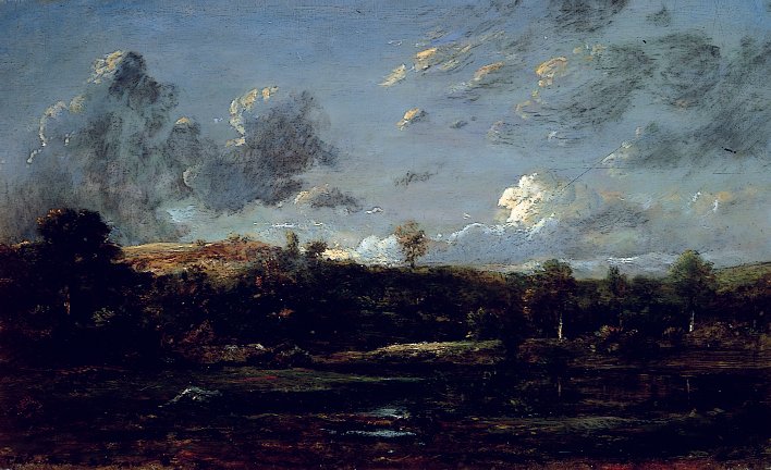 In the Landes, ca. 1841 (olie på lærred) af Jules Dupré