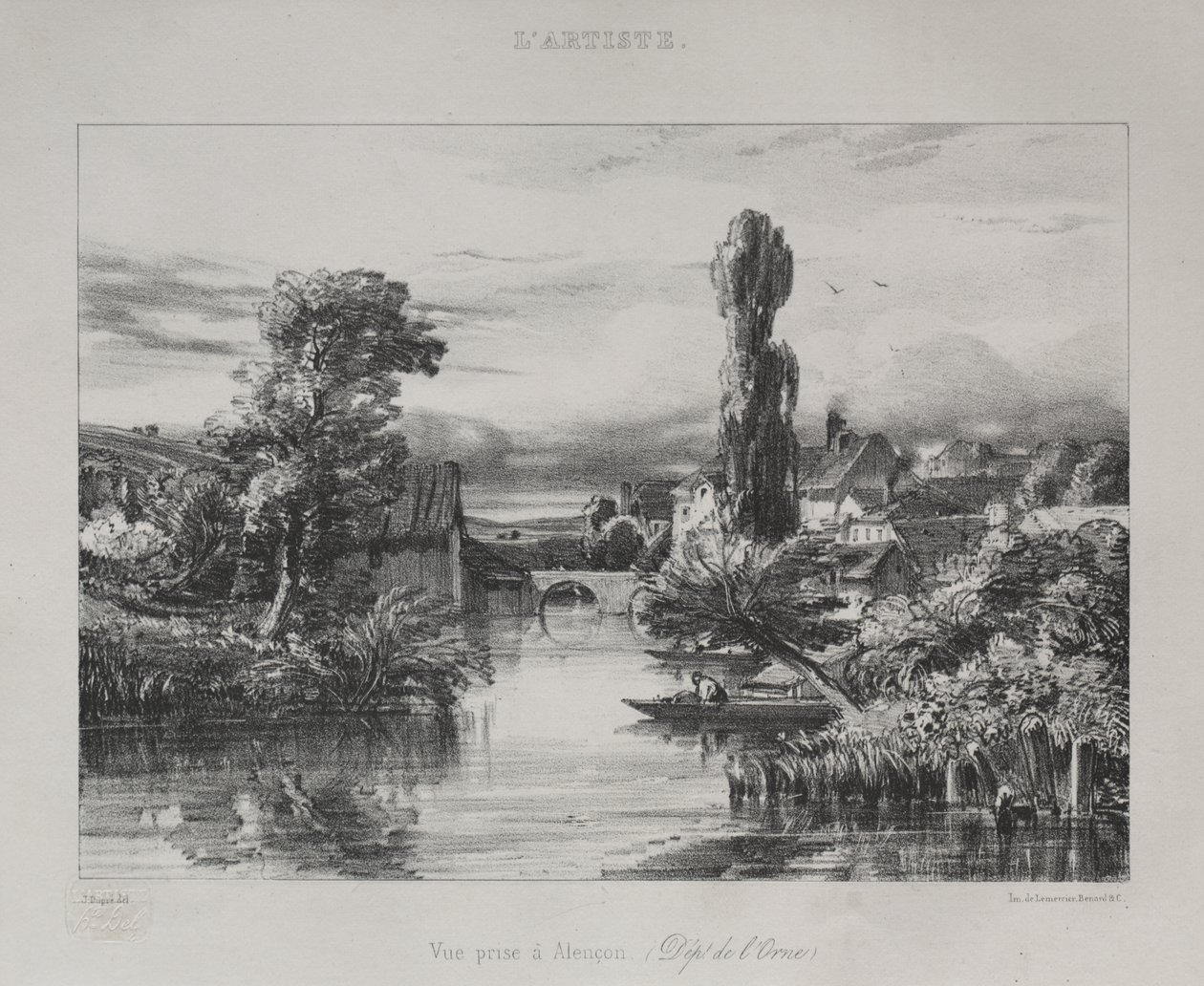 Udsigt nær Alençon af Jules Dupré