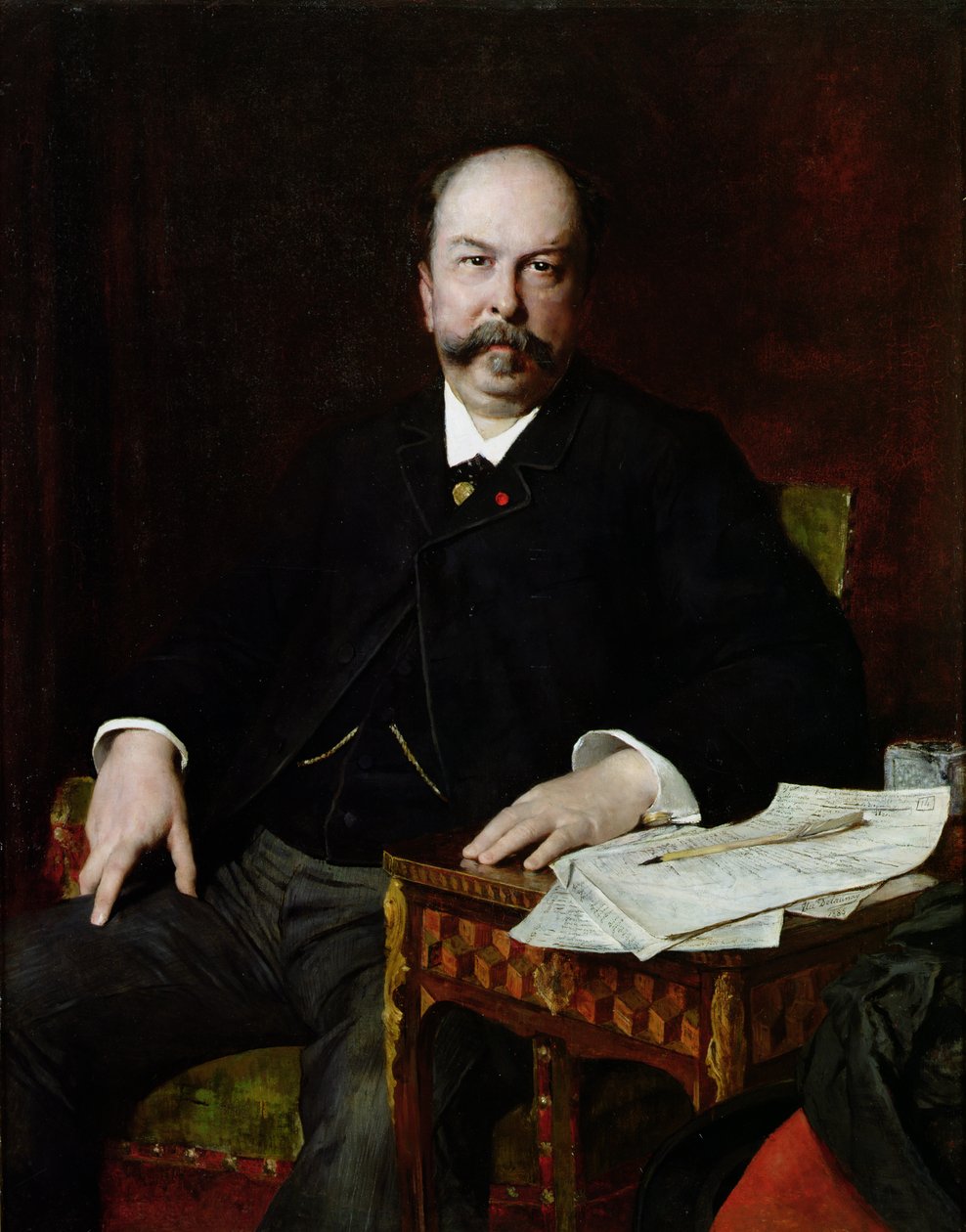 Portræt af Henri Meilhac (1831-97) af Jules Elie Delaunay