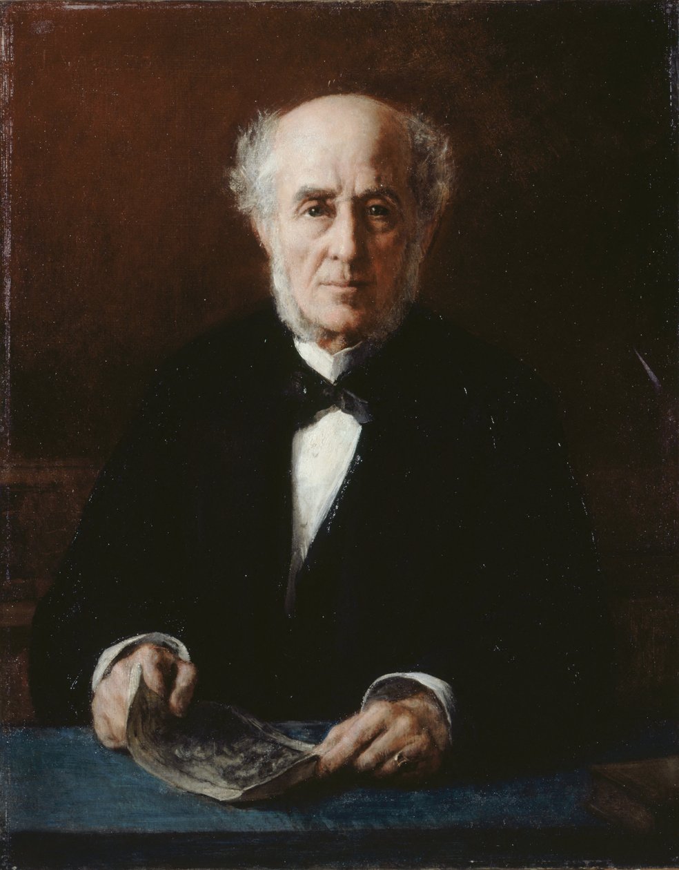 Portræt af forfatteren Étienne Arago 1802-1892, 1882. af Jules Emmanuel Valadon