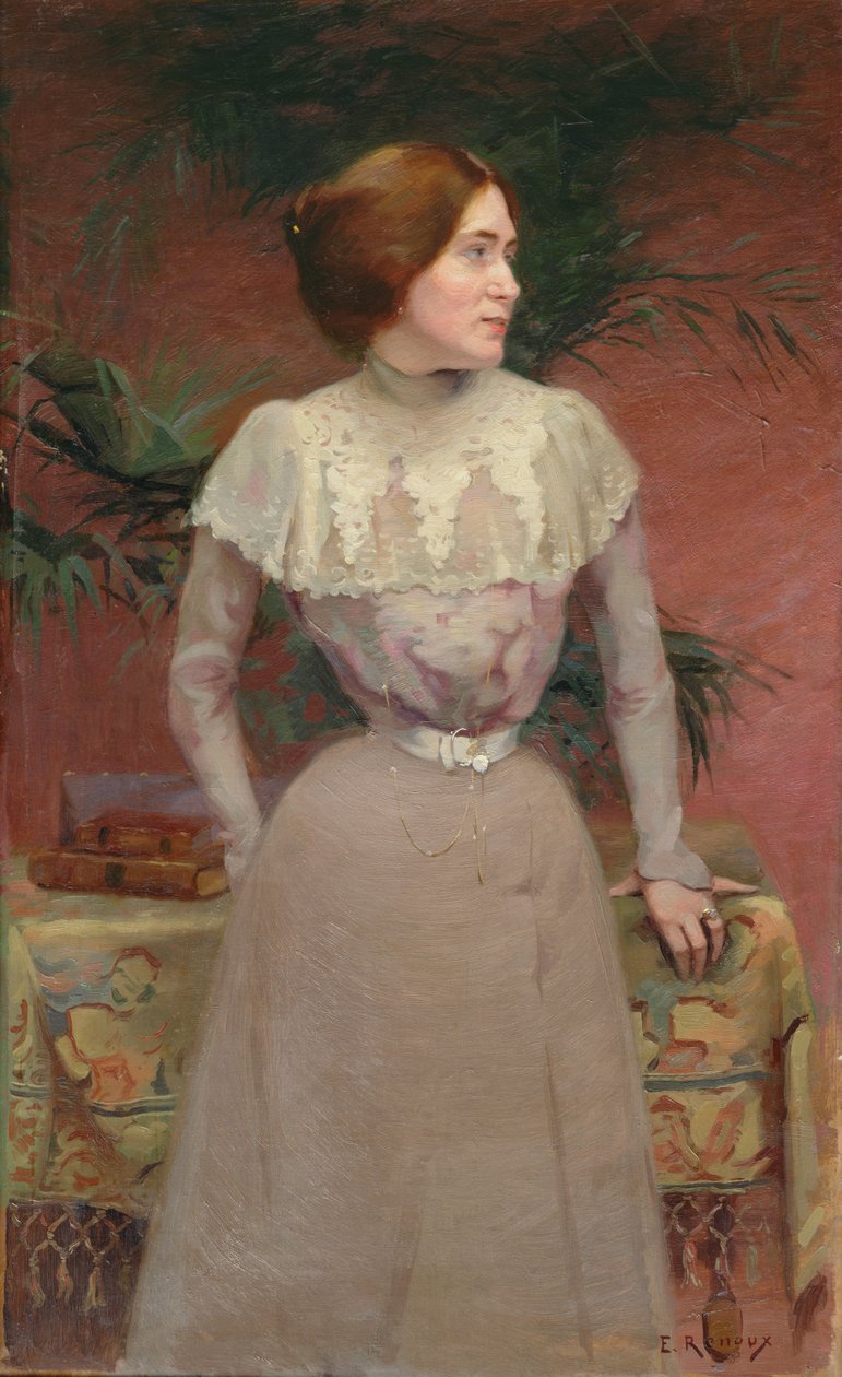 Portræt af Madame Renoux af Jules Ernest Renoux