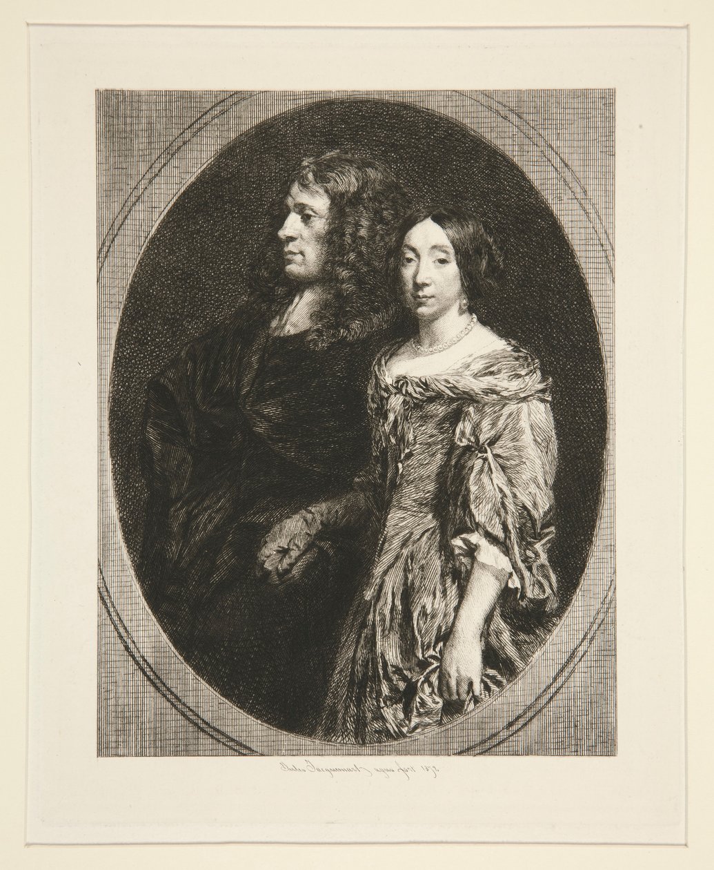 Borgmester og Hustru af Jules Ferdinand Jacquemart