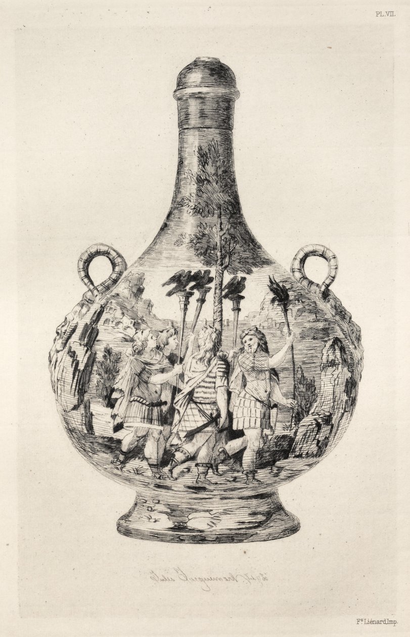 Den keramiske kunsts historie: En beskrivende og filosofisk undersøgelse af keramik... Plade VIII, 187 af Jules Ferdinand Jacquemart
