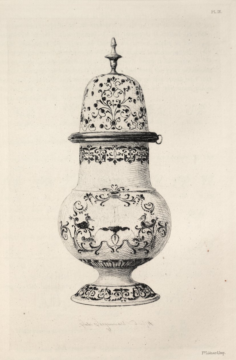 Den keramiske kunsts historie: En beskrivende og filosofisk undersøgelse af keramik...Plade IX, 1877. af Jules Ferdinand Jacquemart