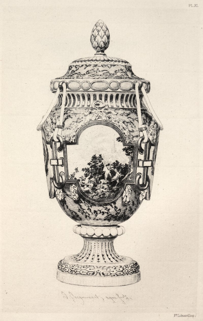 Historien om den keramiske kunst: En beskrivende og filosofisk undersøgelse af keramik... Plade XI, 1877. af Jules Ferdinand Jacquemart