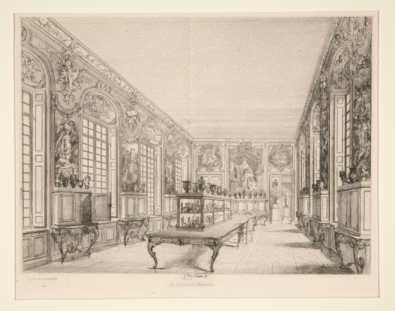 Le Cabinet des Medailles af Jules Ferdinand Jacquemart