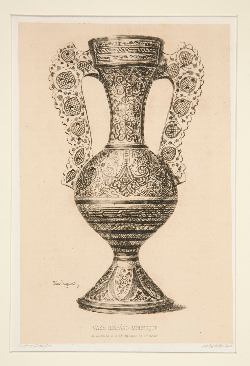 Hispano-Moresk vase af Jules Ferdinand Jacquemart