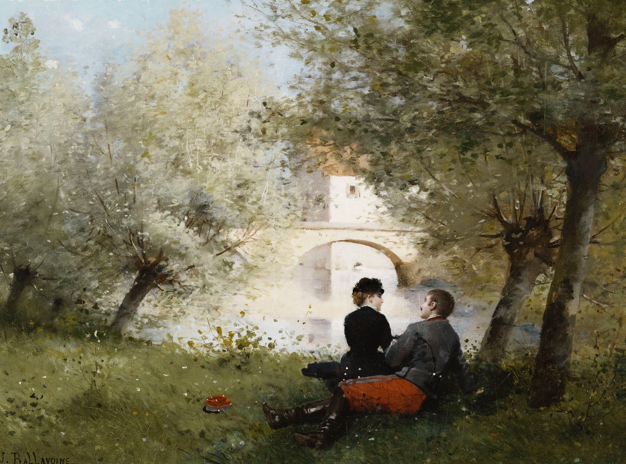 Langs floden; Langs floden, af Jules Frederic Ballavoine