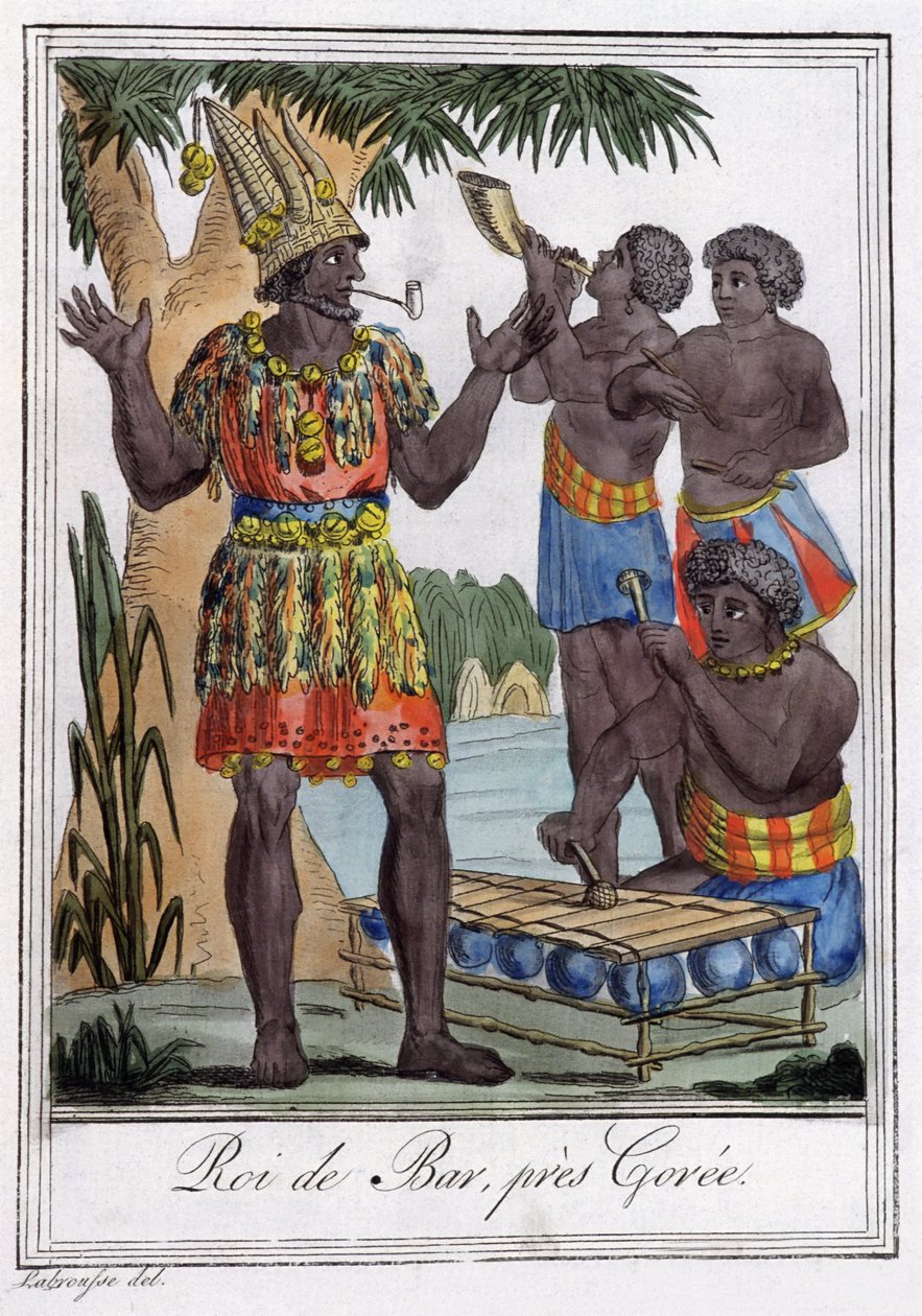 Kongen af Bar, øen Goree, Senegal af Jules Grasset de Saint Sauveur