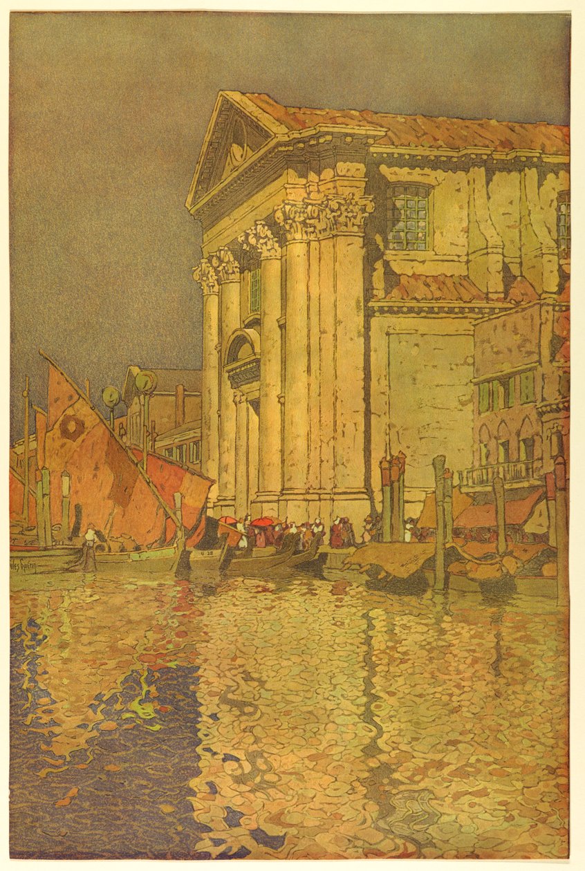 San Salvatore-kirken, Venedig af Jules Guerin