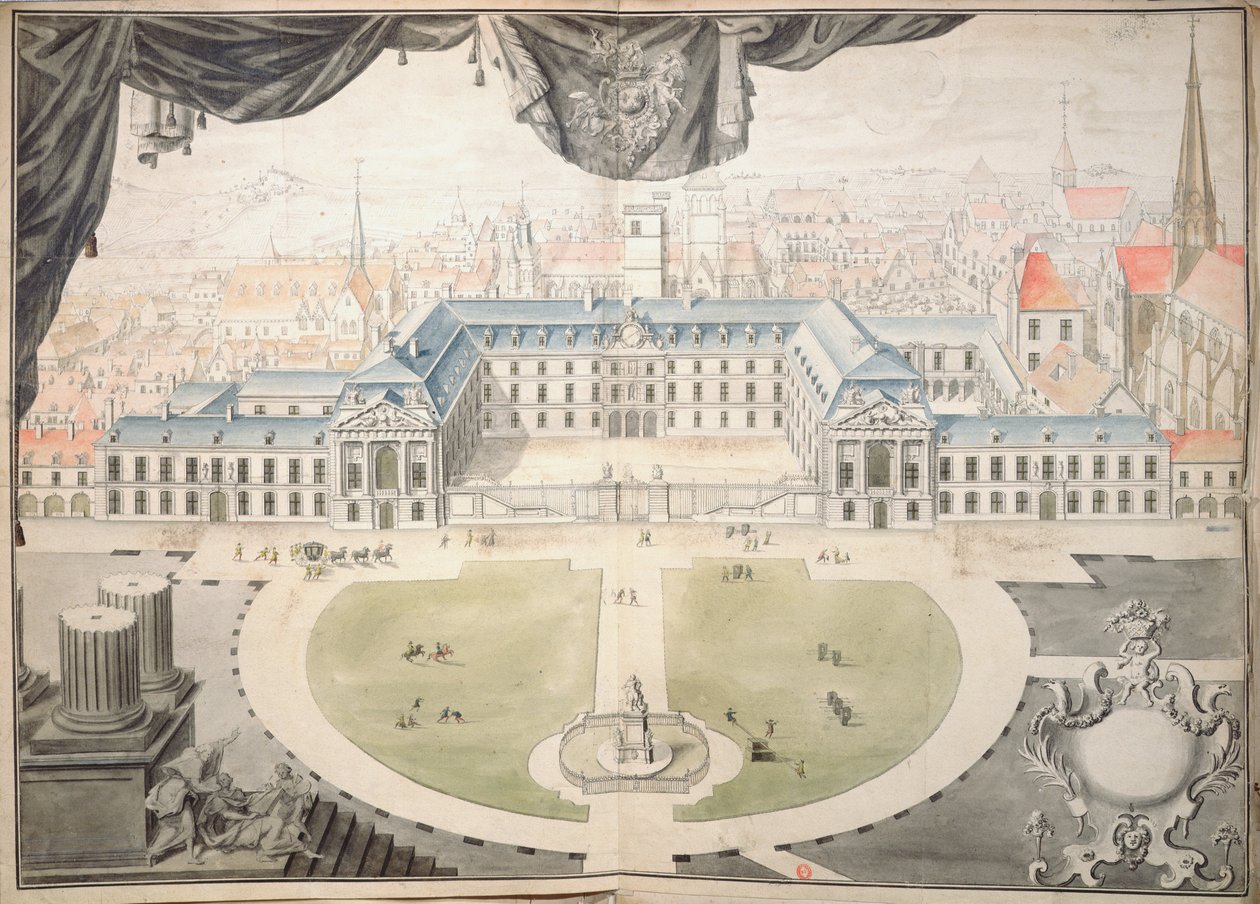 Projekt til restaurering af hertugernes palads i Dijon, 1698 af Jules Hardouin Mansart