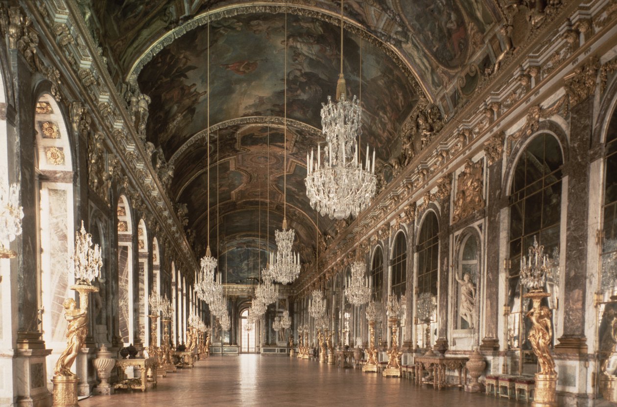 Galerie des Glaces (spejlsalen) 1678-84 af Jules Hardouin Mansart