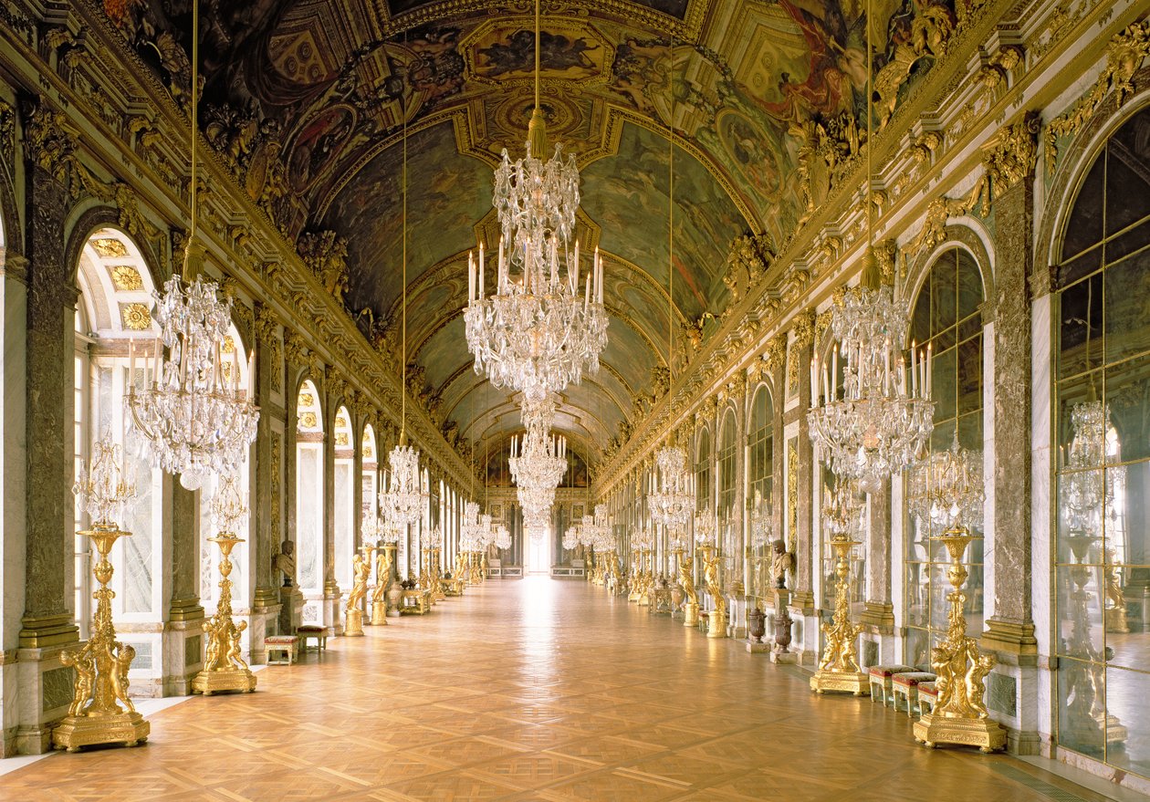 Galerie des Glaces (spejlsalen) 1678 af Jules Hardouin Mansart