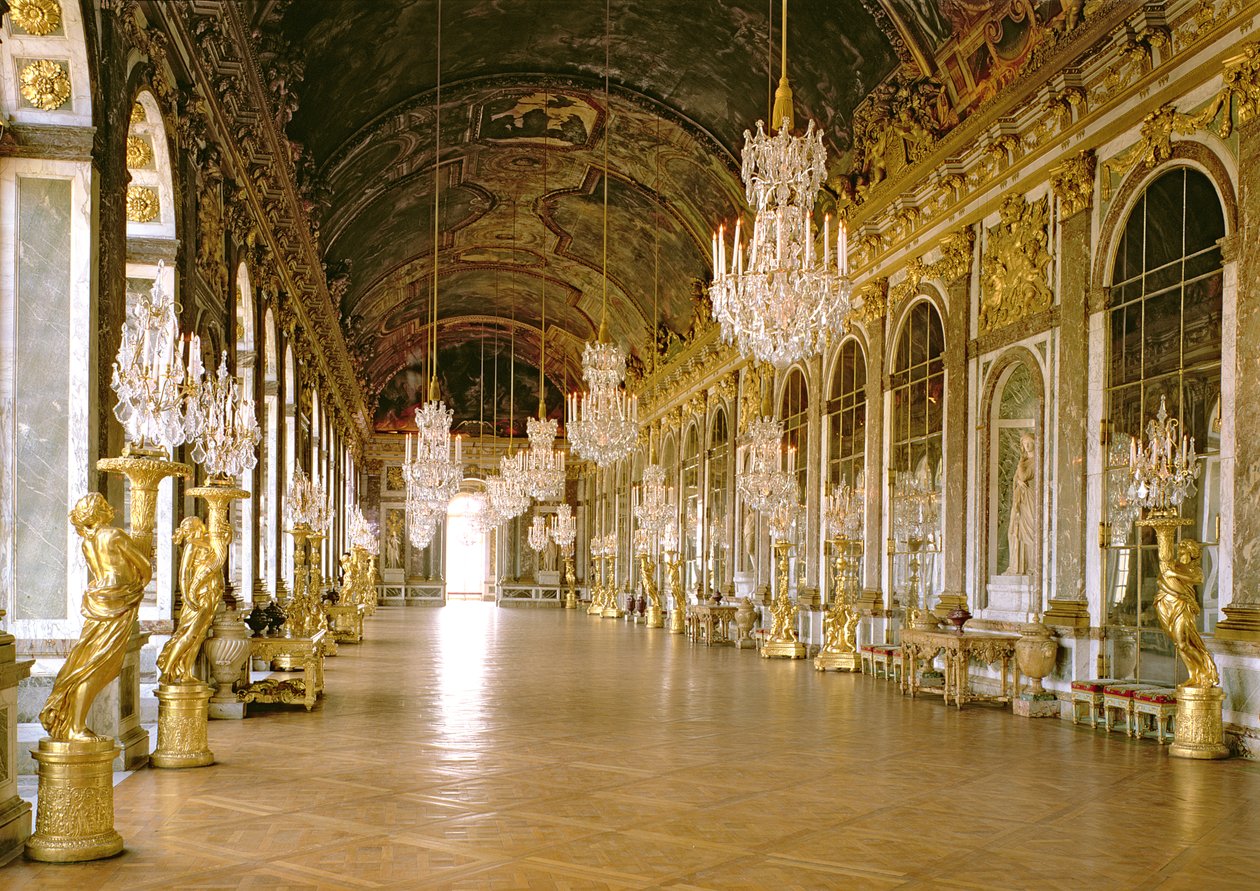 Galerie des Glaces (spejlsalen) 1678 af Jules Hardouin Mansart