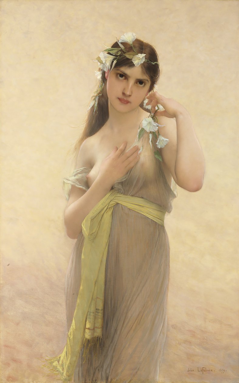 Morning Glory, 1879. af Jules Joseph Lefebvre