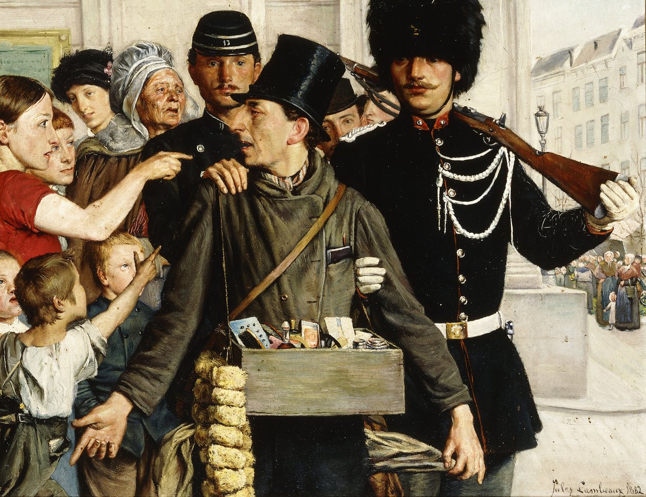 Arrestationen, 1882 af Jules Lambeaux