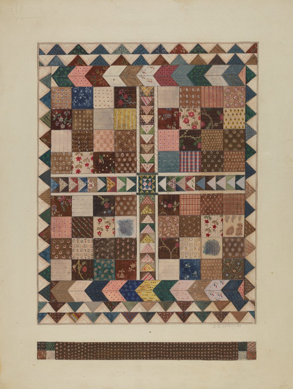 Patchwork krybbedyne, 19351942. af Jules Lefevere