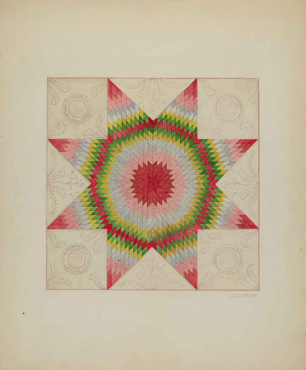 Patchwork Quilt, ca. 1936. af Jules Lefevere