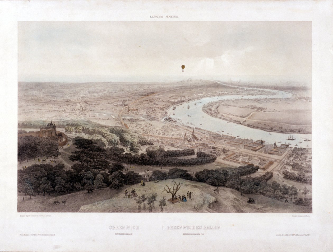 Greenwich, London, c1845 af Jules Louis Arnout