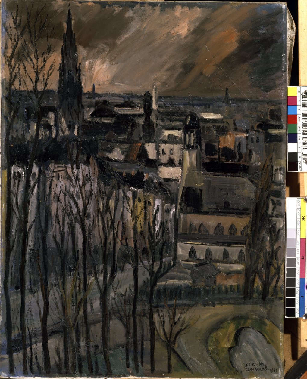 Gade Montagne de la Cour ( i Bruxelles ) af Jules Marie Canneel