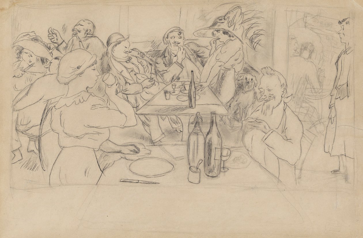 Caf? Scene af Jules Pascin
