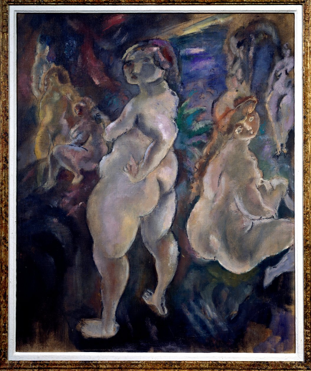Kompositionsmaleri af Jules Pascin (1885-1930) (ec.amer.) 1923 Grenoble, Musee des Beaux Arts af Jules Pascin