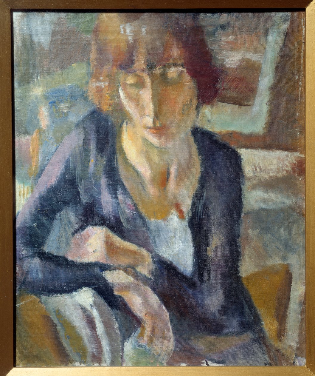 Portræt af Hermine David Maleri af Jules Pascin (1885-1930), 20. århundrede søn. 0,52x0,43 m Lyon, Musee des Beaux Arts af Jules Pascin