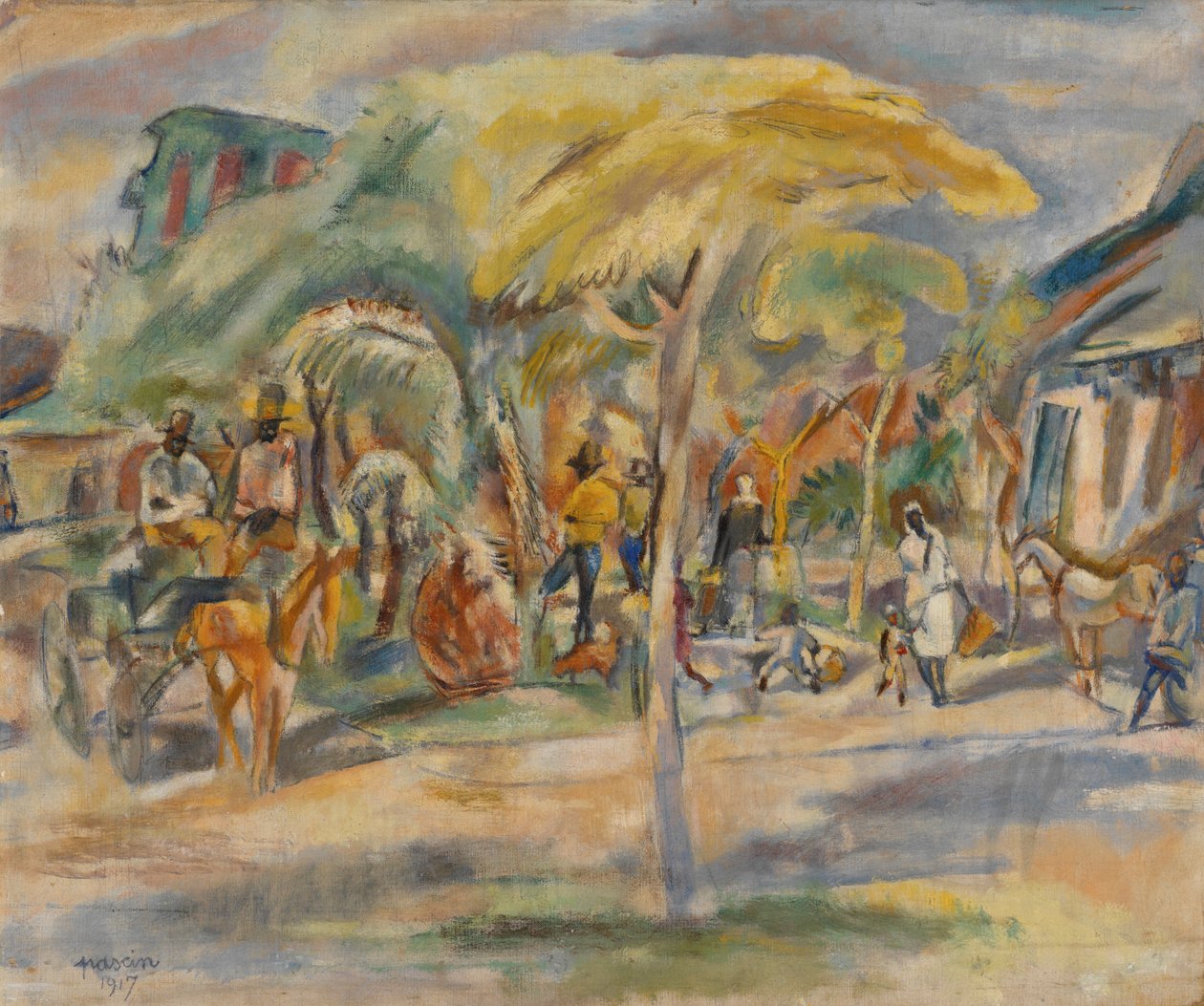 Sydlige Landskab, 1917 af Jules Pascin