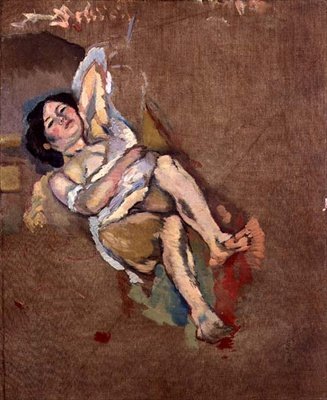 The Limousin Woman, ca. 1908 (olie på lærred) af Jules Pascin