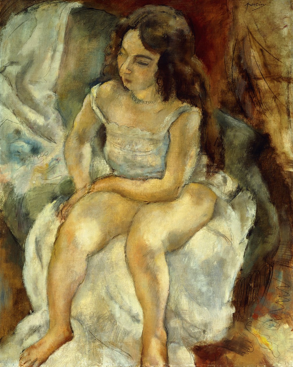 Modellen; La Modele, 1928 af Jules Pascin