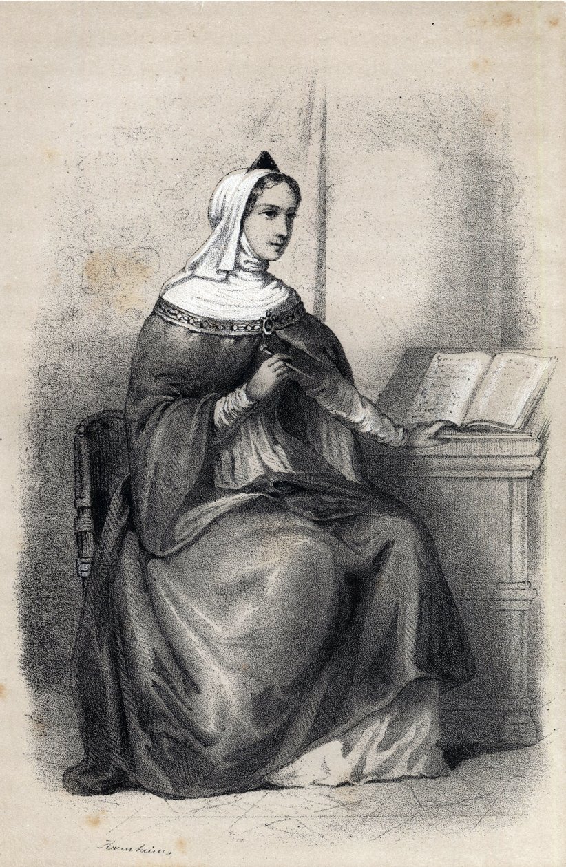 Anne Comnene (1083-1153), datter af den byzantinske kejser Alexis I Comnene af Jules and Raunheim Hermann David