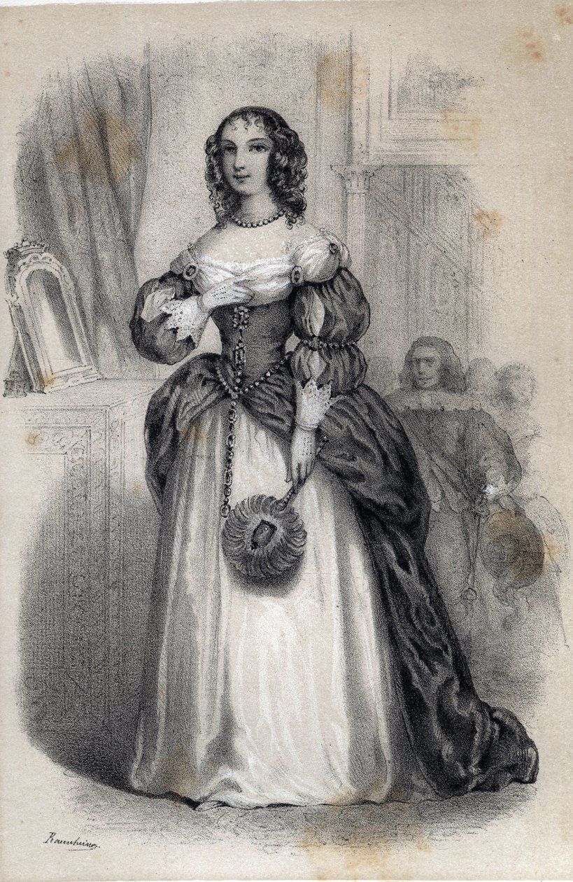 Portræt af Anne Marie de Gonzague de Cleves, Prinsesse Palatine af Jules and Raunheim Hermann David
