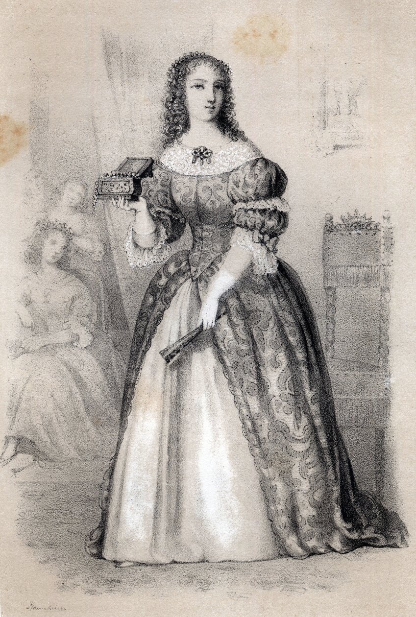 Portræt af Anne Marie de La Tremoille, prinsesse af Ursins (1642-1722) af Jules and Raunheim Hermann David
