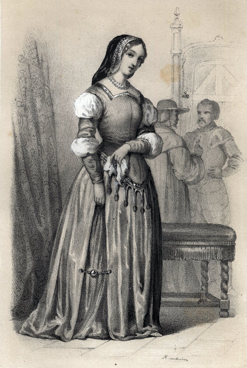 Portræt af Catherine Sforza (Caterina) af Jules and Raunheim Hermann David