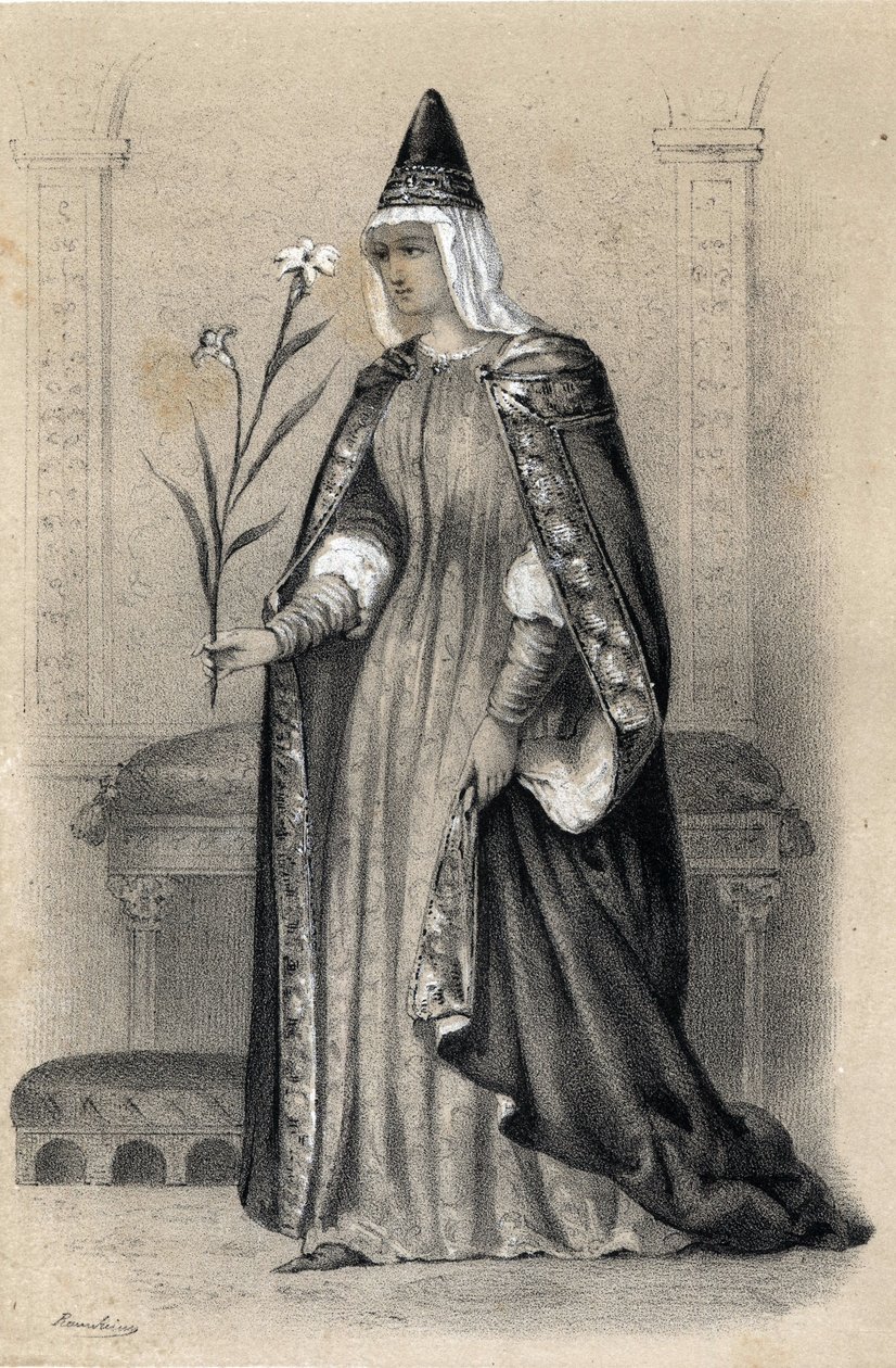 Portræt af grevinde Mathilde af Toscana, kendt som Canossa af Jules and Raunheim Hermann David