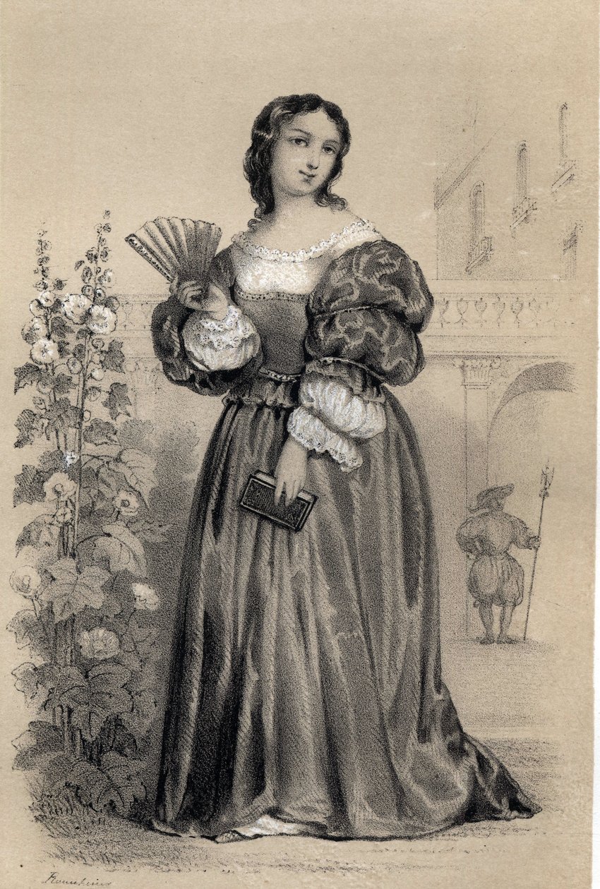 Vittoria (Victoria) Colonna (1490 - 1547), Marquise af Pescaire (Pescara) italiensk kvinde med bogstaver fra begyndelsen af det 16. århundrede, af Jules and Raunheim Hermann David