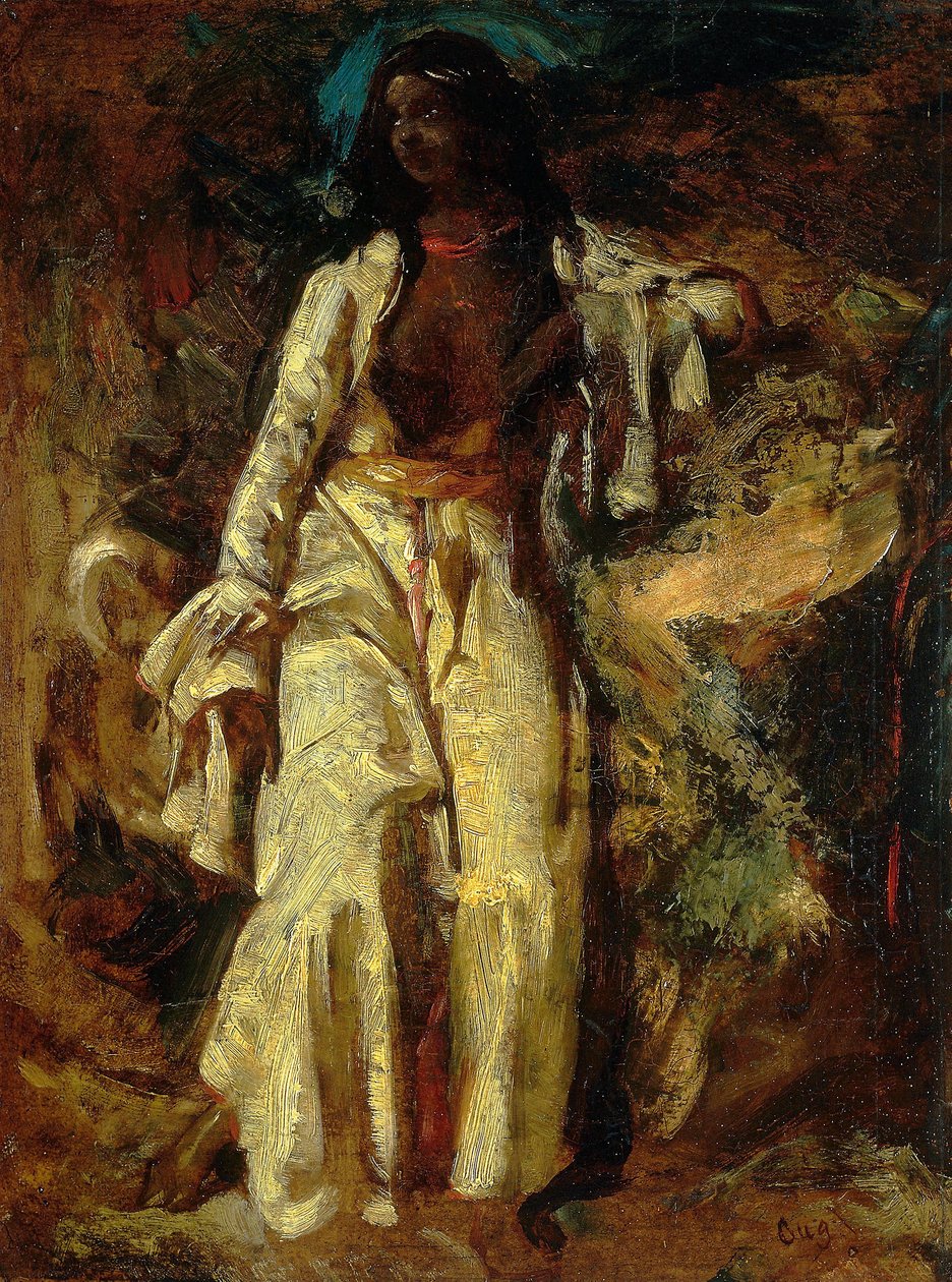 Nubisk kvinde af Jules Robert Auguste