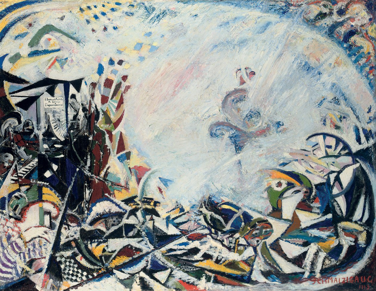 Dansens dynamik; Dansens dynamik, 1913 af Jules Schmalzigaug
