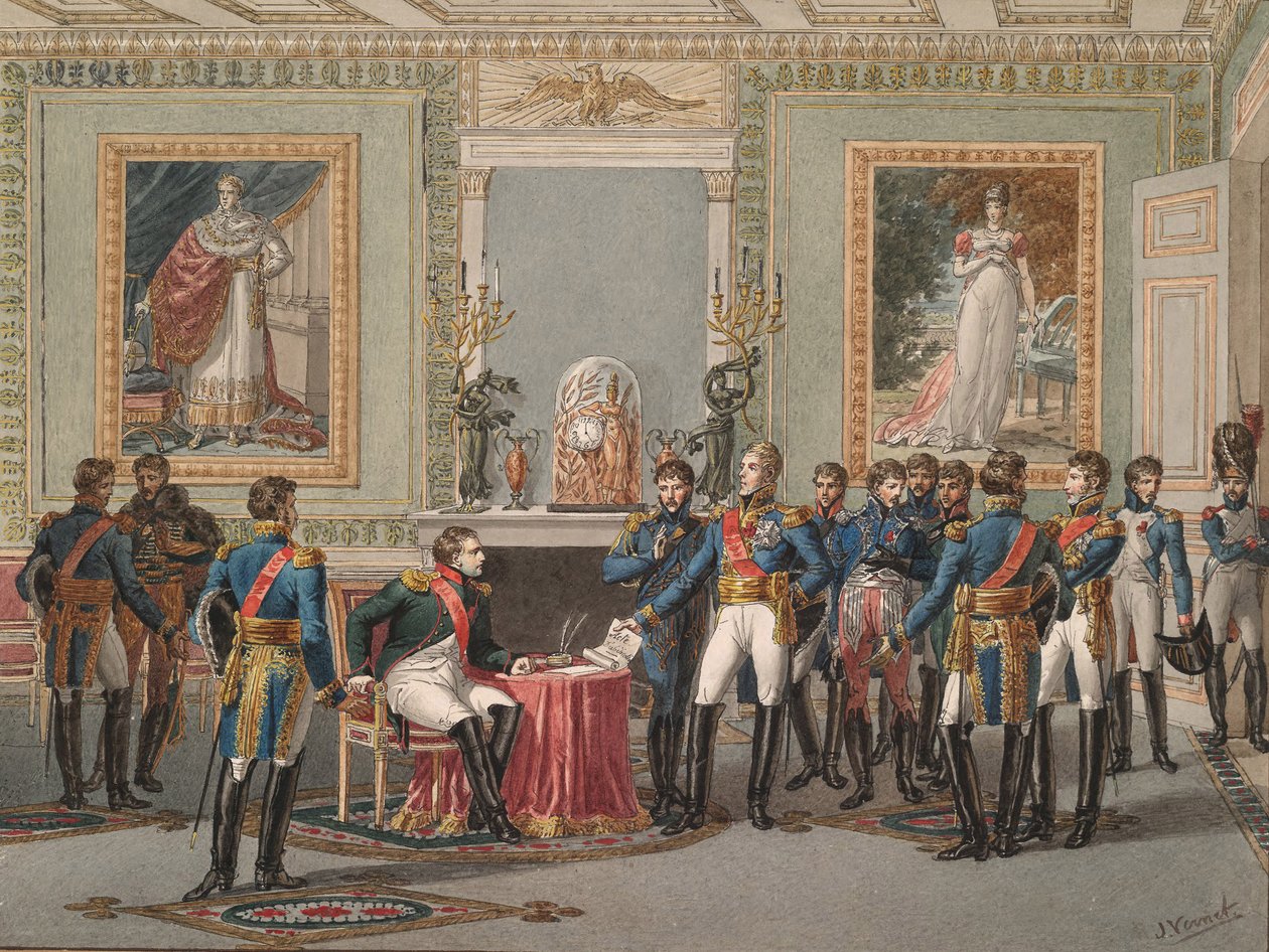 Abdikationen af Napoleon i Fontainebleau, 1815 af Jules Vernet