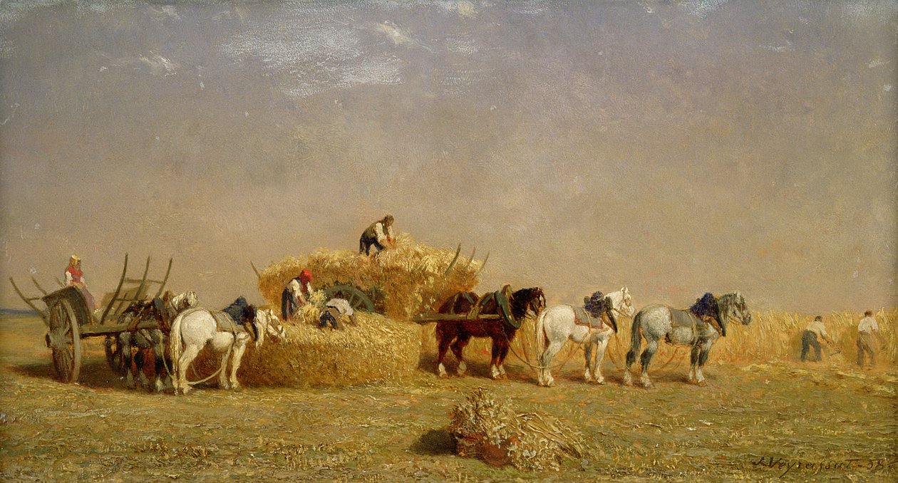 Høslæt, 1858 af Jules Veyrassat