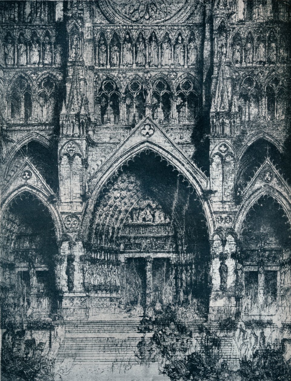 La Cathedrale dAmiens, det 20. århundrede af Jules de Bruycker